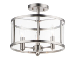 Maxim Lighting Sentinel 3-Light Semi Flush