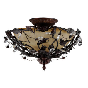 Maxim Lighting Elegante 3-Light Semi-Flush Mount