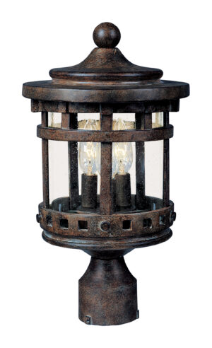 Maxim Lighting Santa Barbara Cast 3-LT Outdoor Pole/Post Lantern