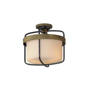 Maxim Lighting Ruffles 3-Light Semi Flush Mount