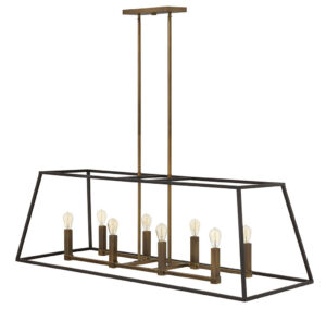 Hinkley Medium Eight Light Open Frame Linear