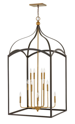 Hinkley Double XL Three Tier Open Frame Chandelier