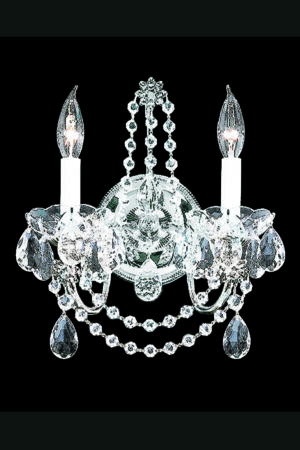 James R. Moder Regalia 2 Light Wall Sconce IMPERIAL Crystal (Clear)