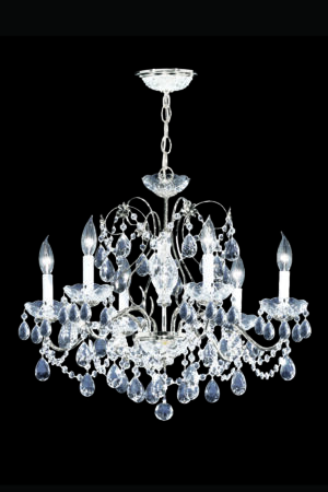 James R. Moder Regalia 6 Light Chandelier IMPERIAL Crystal (Clear)