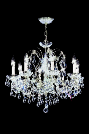 James R. Moder Regalia 8 Light Chandelier IMPERIAL Crystal (Clear)