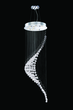 James R. Moder Crystal Rain Entry Chandelier SPECTRA CRYSTAL by Swarovski (Clear)