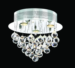 James R. Moder Crystal Rain Flush Mount SPECTRA CRYSTAL by Swarovski (Clear)