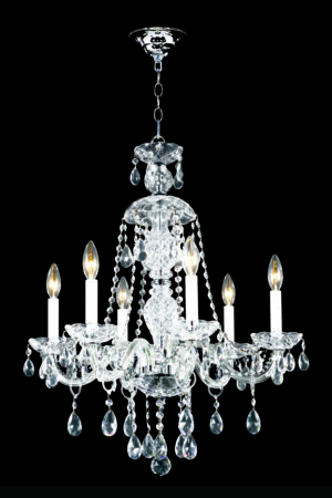 James R. Moder Palace Ice 6 Light Chandelier IMPERIAL Crystal (Clear)