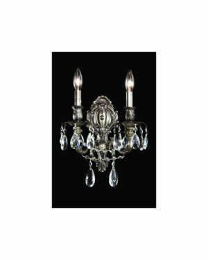 James R. Moder Brindisi 2 Light Wall Sconce IMPERIAL Crystal (Clear)