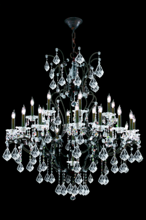 James R. Moder Cosenza 24 Light Chand w/o Veil (SB) IMPERIAL Crystal (Clear)