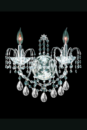 James R. Moder Regalia 2 Light Wall Sconce IMPERIAL Crystal (Clear)
