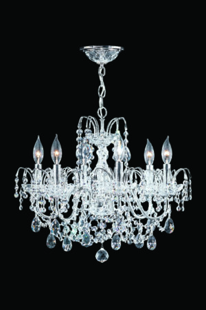 James R. Moder Regalia 6 Light Chandelier IMPERIAL Crystal (Clear)