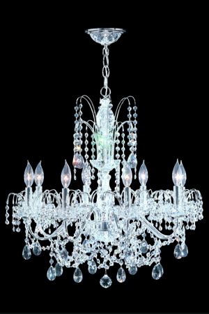 James R. Moder Regalia 8 Light Chandelier IMPERIAL Crystal (Clear)