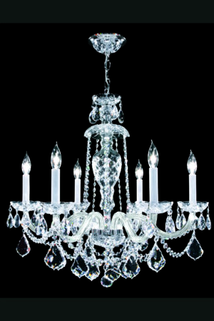 James R. Moder Palace Ice 6 Light Chandelier IMPERIAL Crystal (Clear)