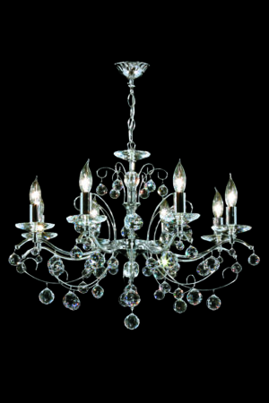 James R. Moder Regalia 8 Light Chandelier IMPERIAL Crystal (Clear)