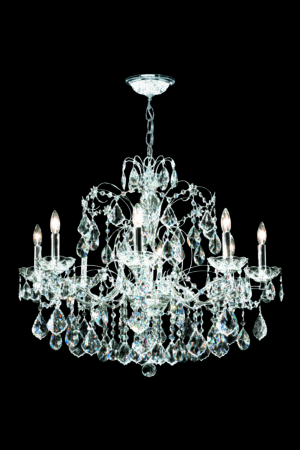 James R. Moder Regalia 8 Light Chandelier SPECTRA CRYSTAL by Swarovski (Clear)