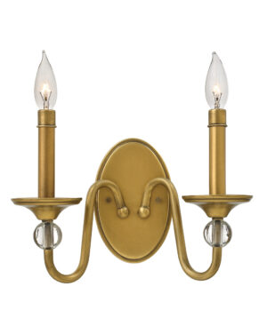 Hinkley Small Two Light Sconce