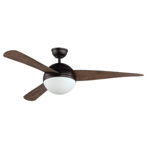 Maxim Lighting Cupola 52" Bronze Fan 2-Light LED Walnut Blades