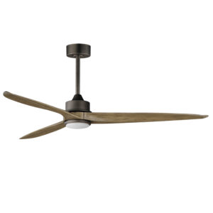 Maxim Lighting Woodwind 80" Solid Wood Blade Fan W LED Light Kit
