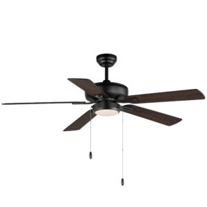 Maxim Lighting 52" Super-Max Fan w/ LED Light Kit - Black