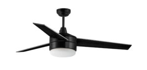 Maxim Lighting Trio 52" Black Fan LED 2-Light