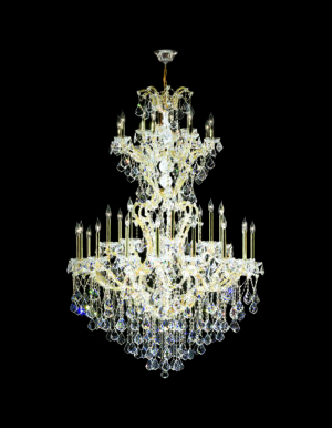 James R. Moder Maria Theresa 36 Light Chandelier IMPERIAL Crystal (Clear)