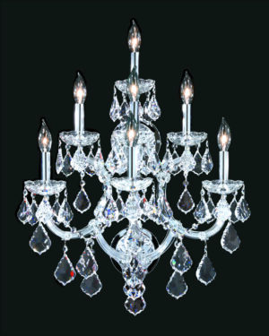 James R. Moder Maria Theresa 7 Light Wall Sconce IMPERIAL Crystal (Clear)
