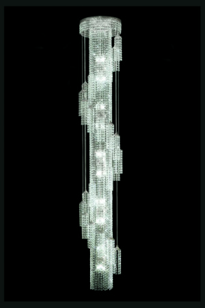 James R. Moder Contemporary Entry Chandelier IMPERIAL Crystal (Clear)