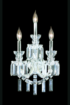 James R. Moder Buckingham 3 Light Wall Sconce IMPERIAL Crystal (Clear)