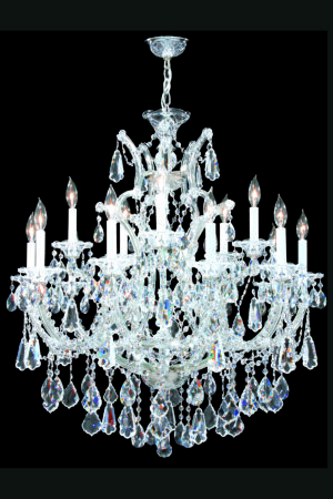 James R. Moder Maria Theresa 15 Light Chandelier SPECTRA CRYSTAL by Swarovski (Clear)