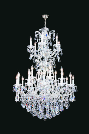 James R. Moder Maria Theresa 36 Light Entry Chand. SPECTRA CRYSTAL by Swarovski (Clear)