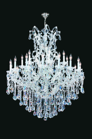 James R. Moder Maria Theresa 24 Light Entry Chand. SPECTRA CRYSTAL by Swarovski (Clear)