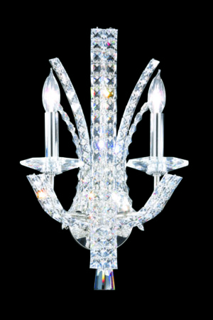 James R. Moder Eclipse Collection 2 Light Wall Sconce IMPERIAL Crystal (Clear)