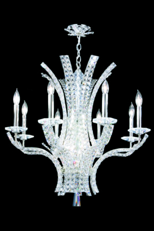 James R. Moder Eclipse Collection 8 Light Chandelier IMPERIAL Crystal (Clear)