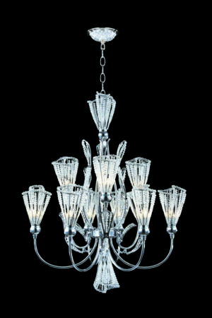 James R. Moder Jewelry Collection 9 Light Chandelier IMPERIAL Crystal (Clear)