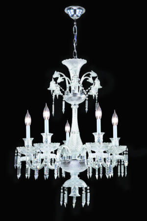 James R. Moder Le Chateau 5 Light Chandelier IMPERIAL Crystal (Clear)
