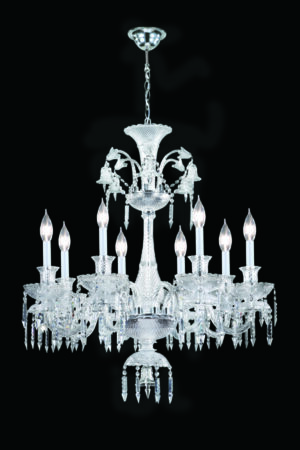 James R. Moder Le Chateau 8 Light Chandelier IMPERIAL Crystal (Clear)