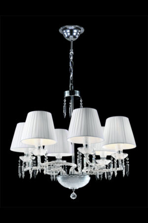 James R. Moder Le Chateau 6 Light Chandelier IMPERIAL Crystal (Clear)