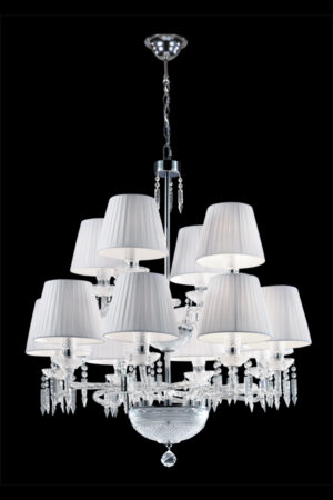 James R. Moder Le Chateau 12 Light Chandelier IMPERIAL Crystal (Clear)
