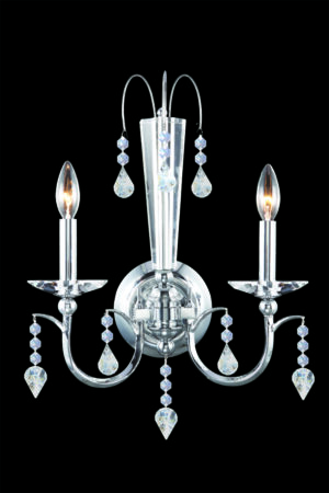 James R. Moder Medallion 2 Light Wall Sconce IMPERIAL Crystal (Clear)