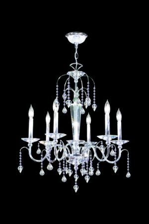 James R. Moder Medallion 6 Light Chandelier IMPERIAL Crystal (Clear)