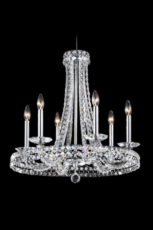 James R. Moder Ashton Collection 6 Light Chandelier IMPERIAL Crystal (Clear)