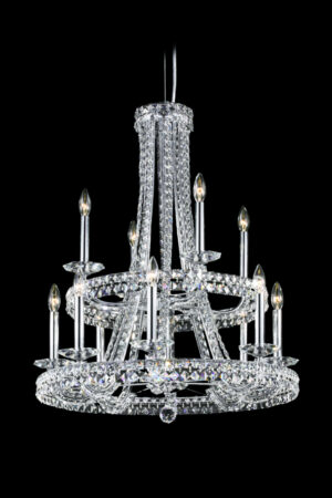 James R. Moder Ashton Collection 12 Light Chandelier IMPERIAL Crystal (Clear)