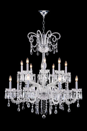James R. Moder Venetian 16 Light Chandelier IMPERIAL Crystal (Clear)