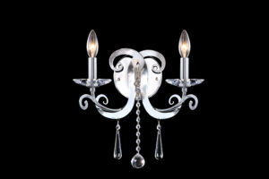 James R. Moder Europa Collection 2 Light Wall Sconce IMPERIAL Crystal (Clear)