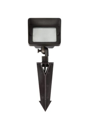 Outdoor 12V Cast Brass flood light 2.75 inch L x 5.25 inch W x 8 inch H in Dark Bronze