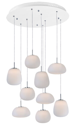 ET2 Lighting Puffs 9-Light LED Pendant