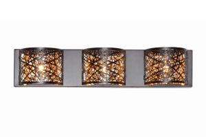 ET2 Lighting Inca 3-Light Wall Mount W/LED Bulb