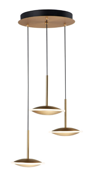 ET2 Lighting Saucer 3-Light LED Pendant