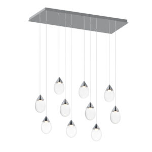 ET2 Lighting Dewdrop 10-Light LED Linear Pendant